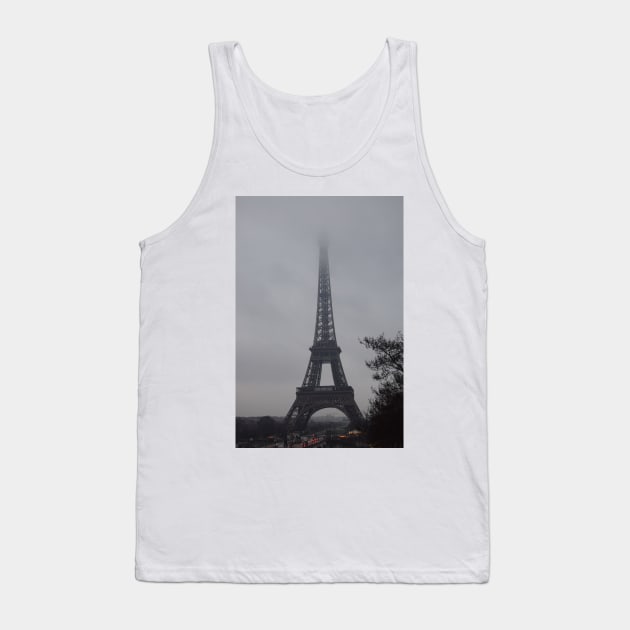 Mist at the Top of the Eiffel Tower Tank Top by golan22may